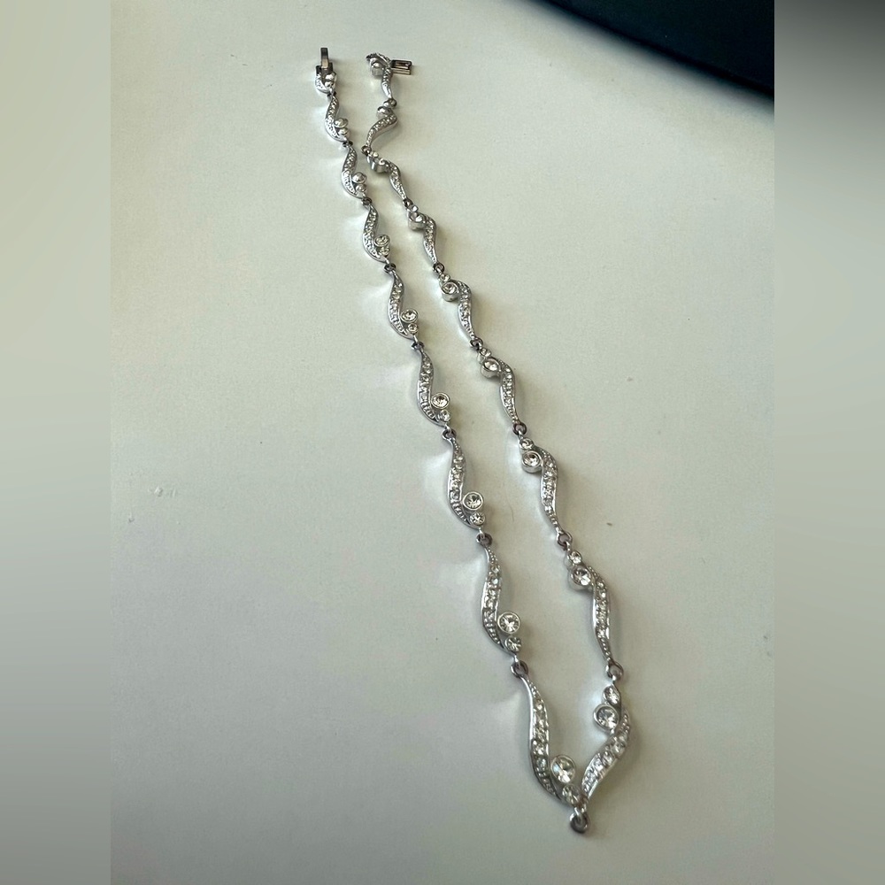Rhinestone necklace.